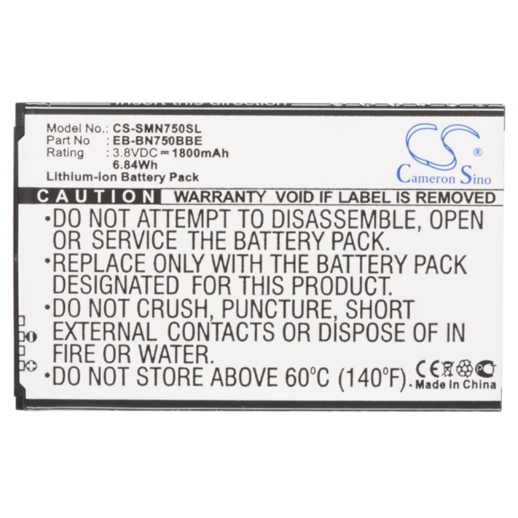 Batterie de téléphone portable Samsung CS-SMN750SL