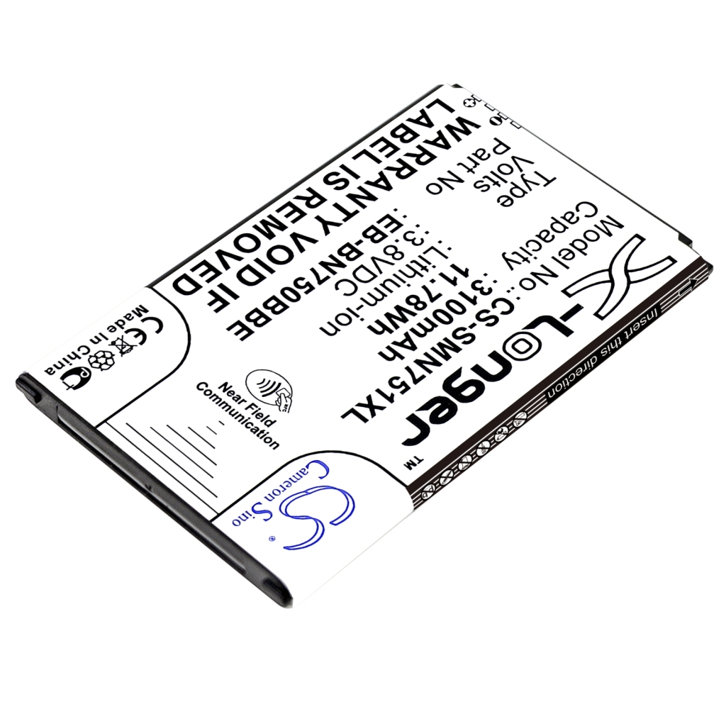 Batterie de téléphone portable Samsung CS-SMN751XL