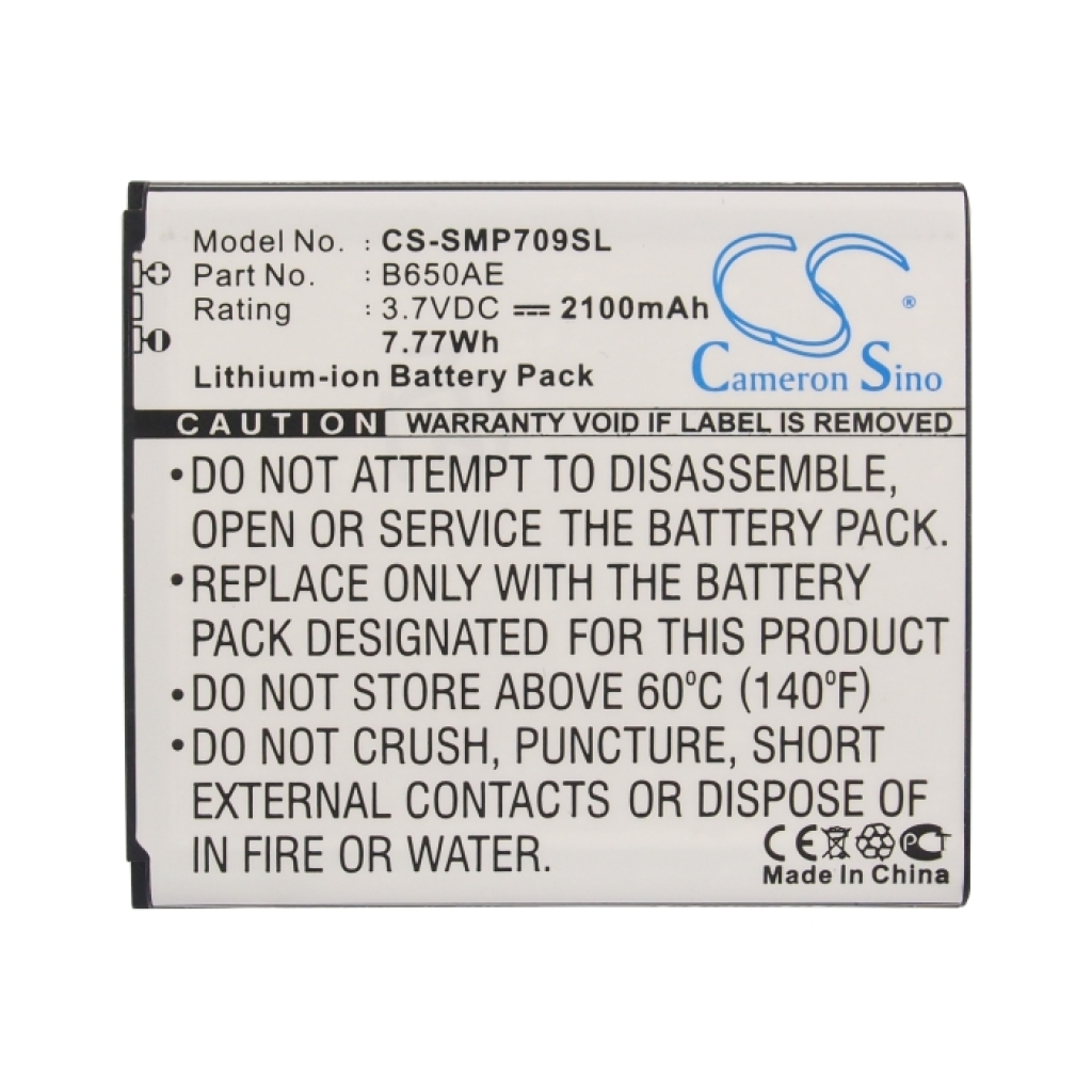 Batterie de téléphone portable Samsung CS-SMP709SL