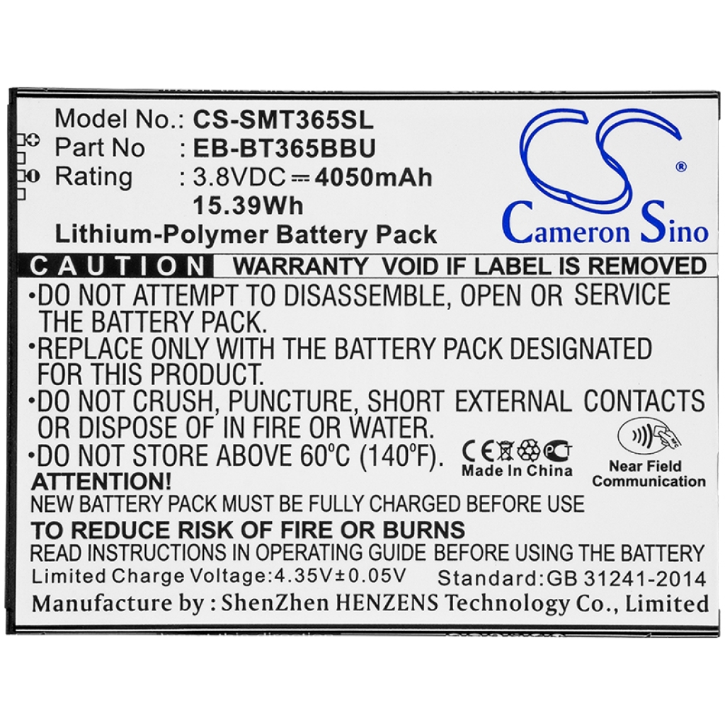 Batteries Remplace EB-BT365BBUBUS