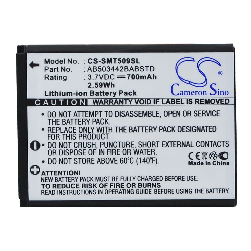 Batterie de téléphone portable Samsung CS-SMT509SL