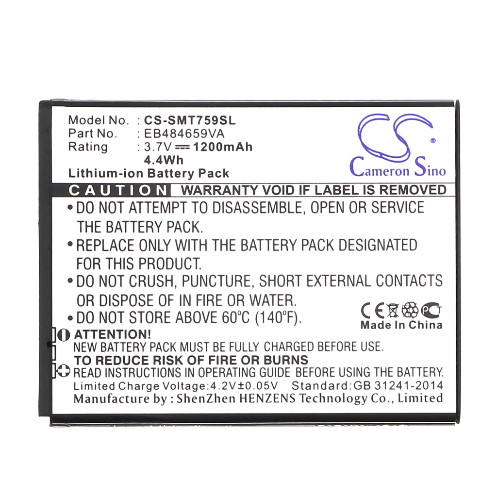 Batterie Ersetzt EB484659VU
