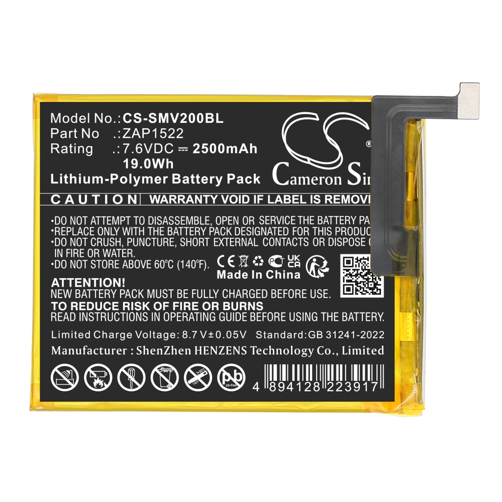 Battery Replaces ZAP1522
