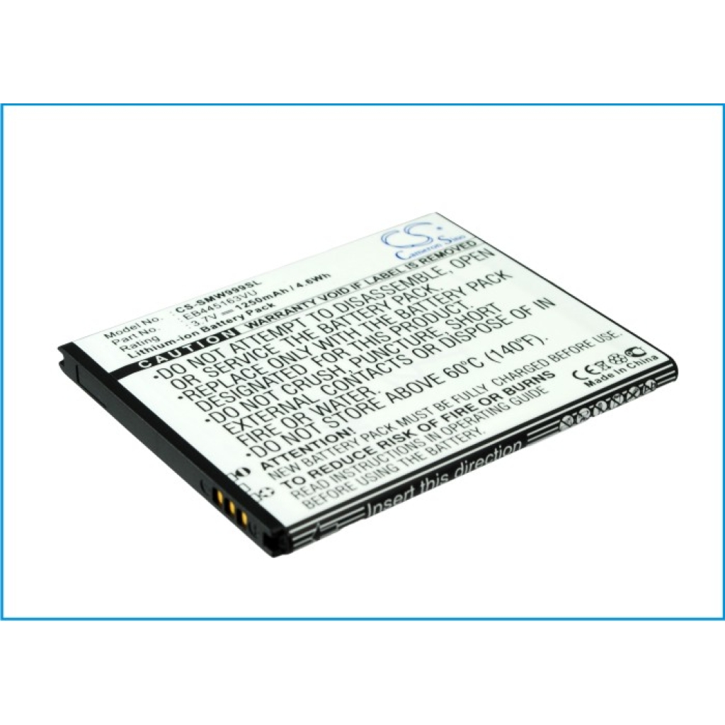 Batterie de téléphone portable Samsung CS-SMW999SL