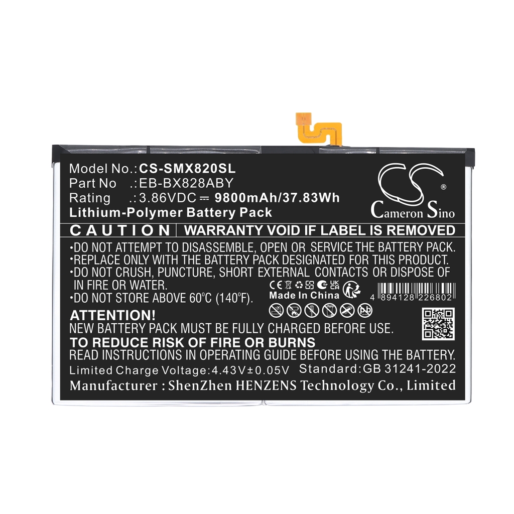 Battery for Samsung Galaxy Tab S10+