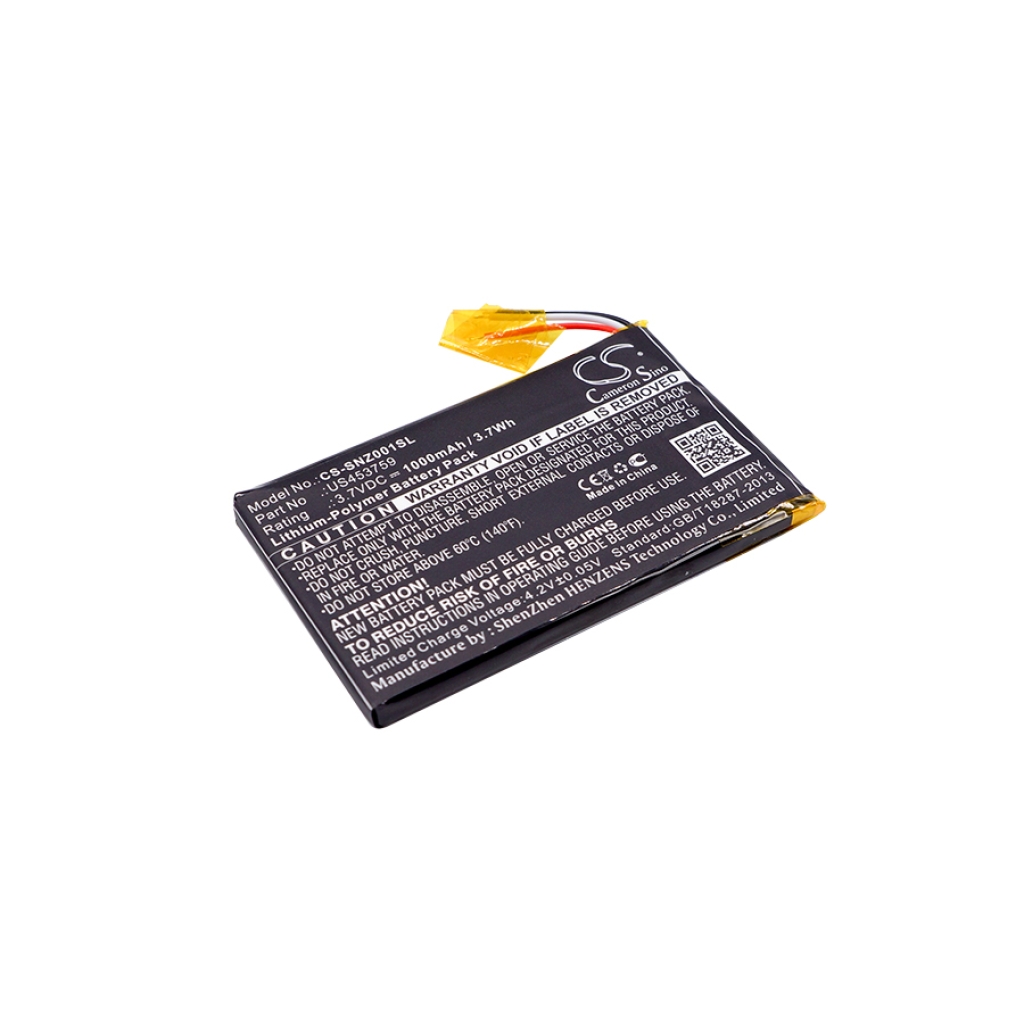 MP3, MP4, MP4, PMP Batterie Sony CS-SNZ001SL