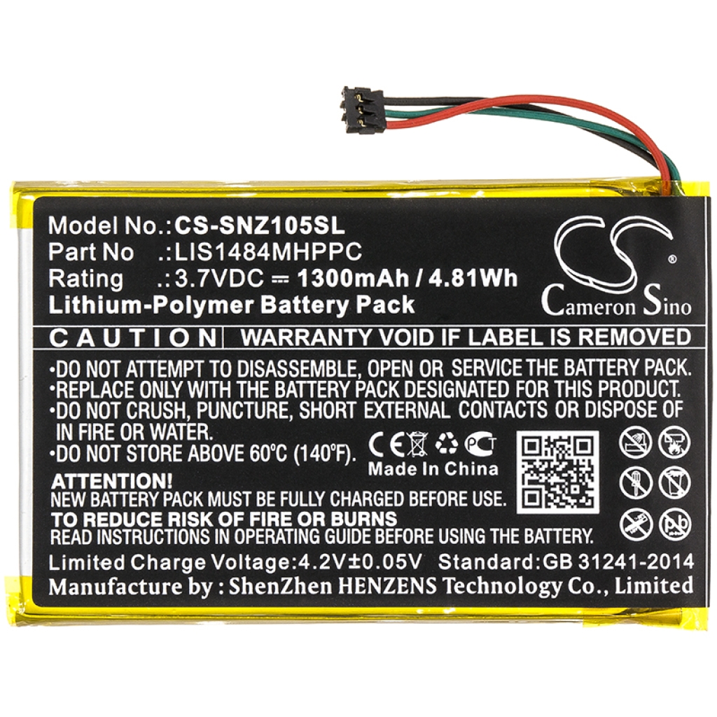 MP3, MP4, MP4, PMP Batterie Sony CS-SNZ105SL