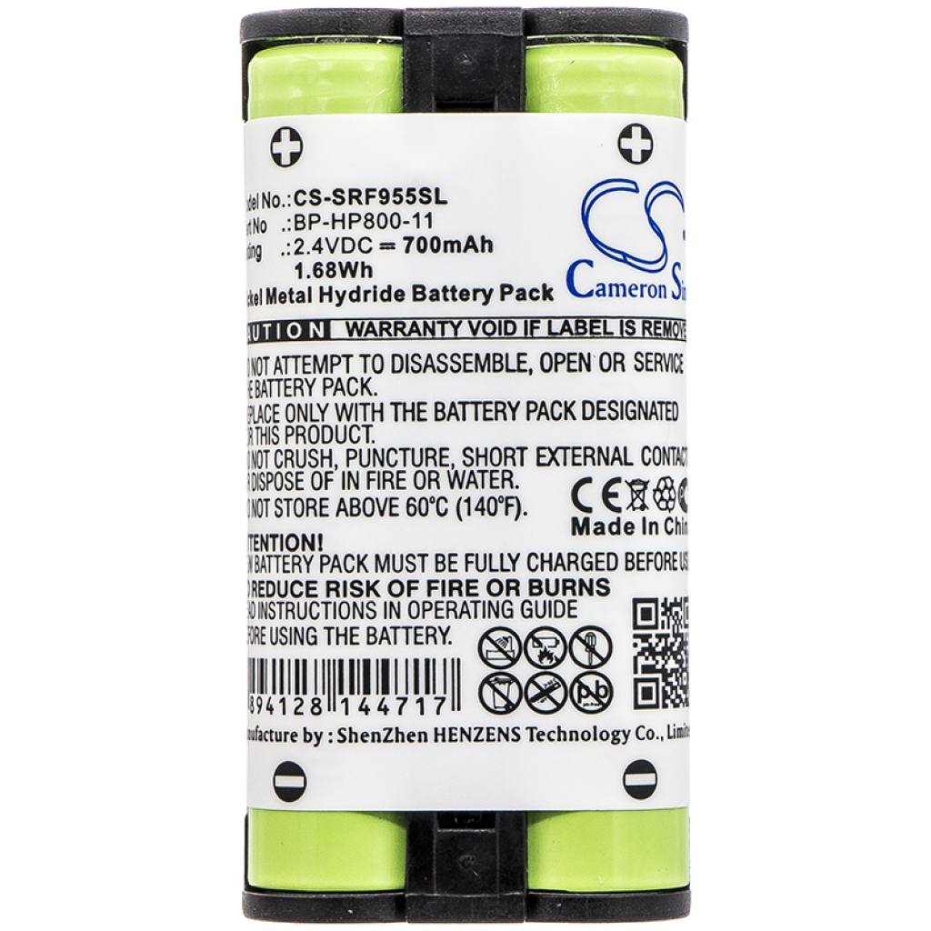 Batterie de casque d'écoute sans fil Sony CS-SRF955SL