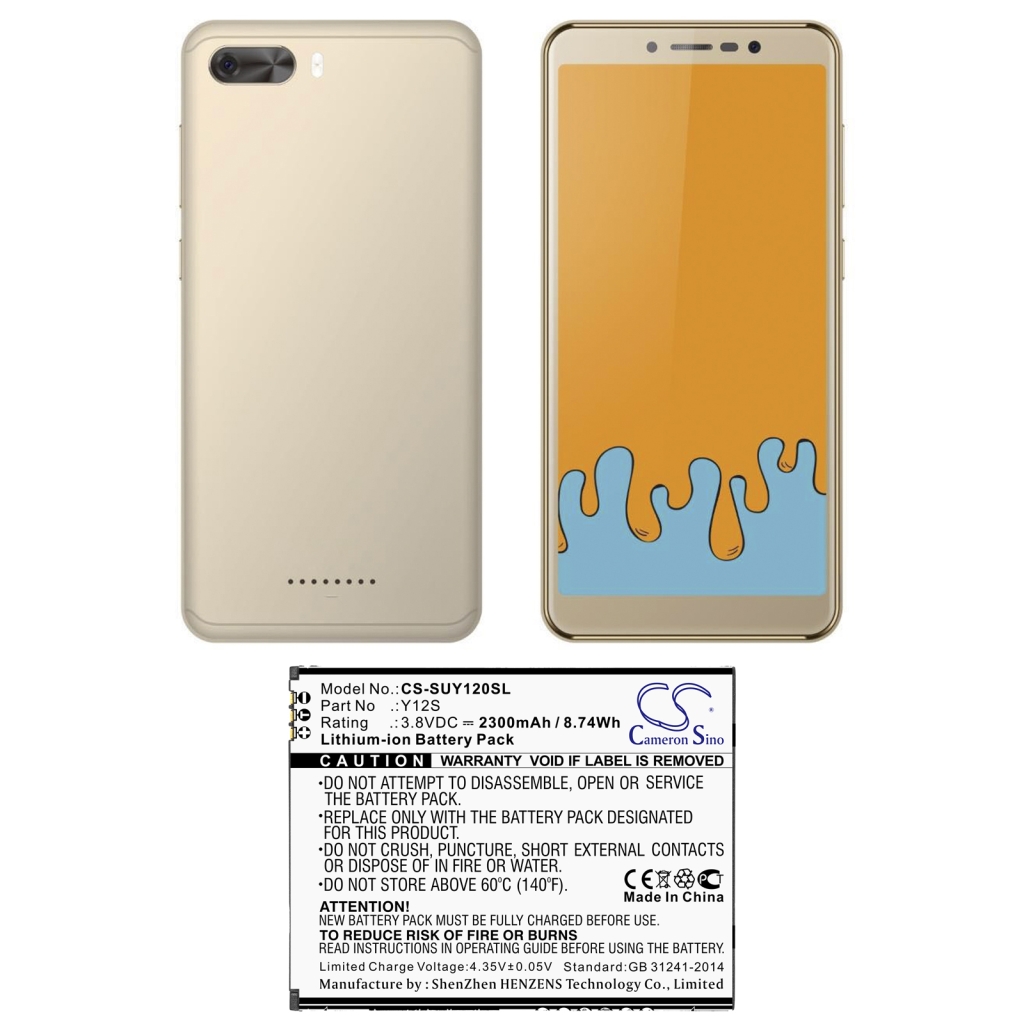 Batterie de téléphone portable Sugar CS-SUY120SL