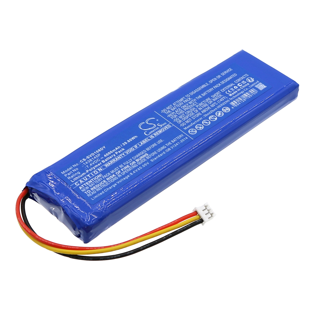 Batterie du lecteur DVD Sylvania CS-SVD108DY