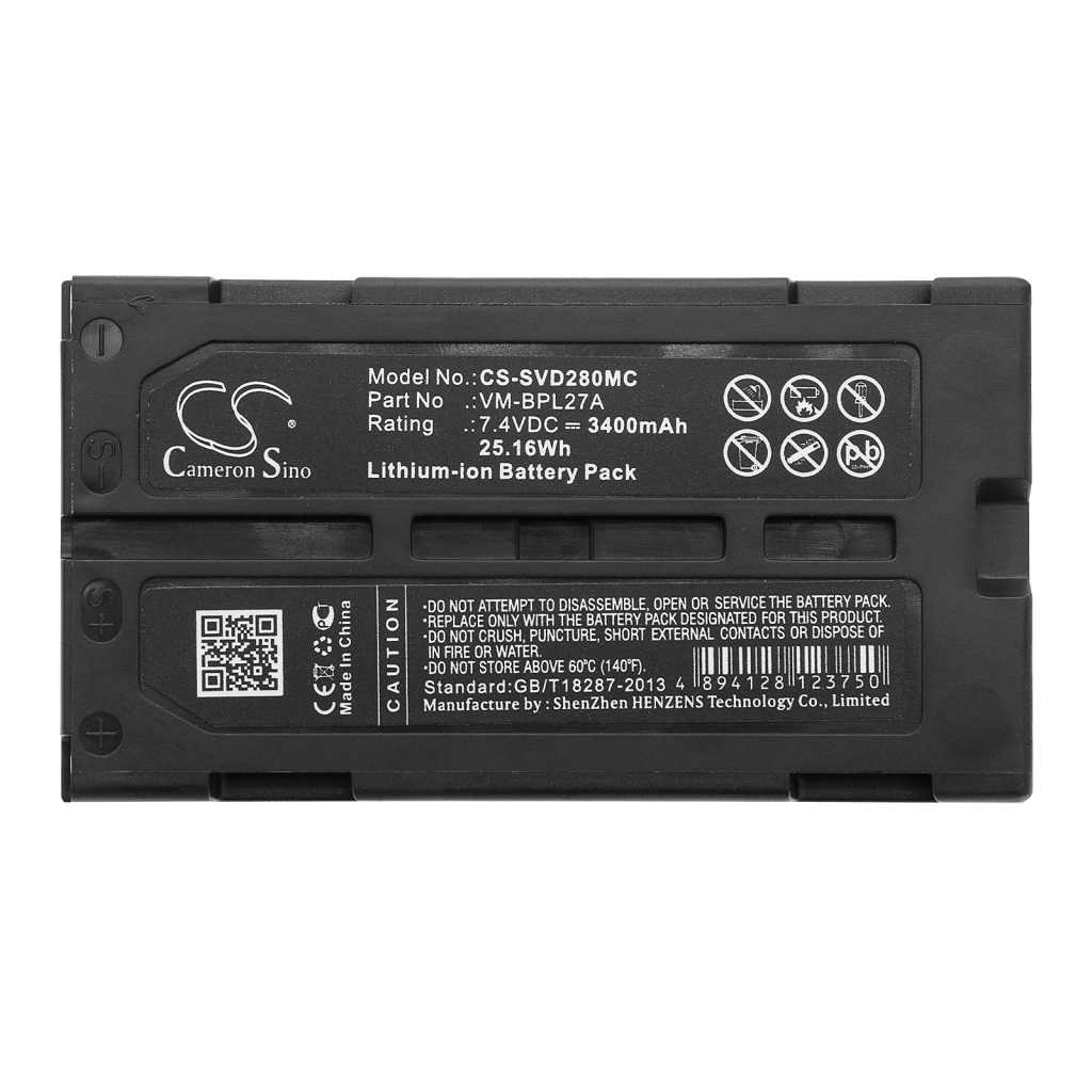 Batterie de l'appareil photo RCA PRO-V730