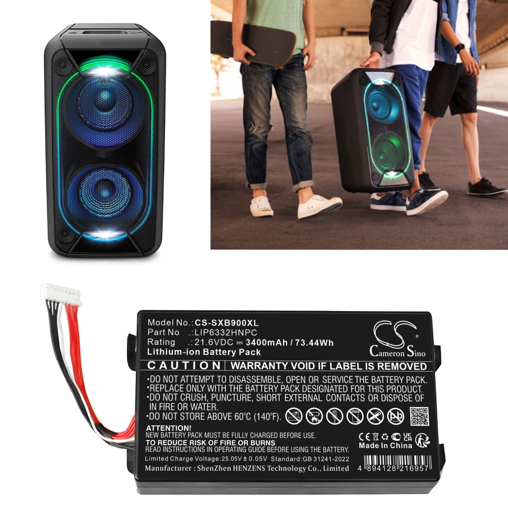 Speaker Battery Sony CS-SXB900XL