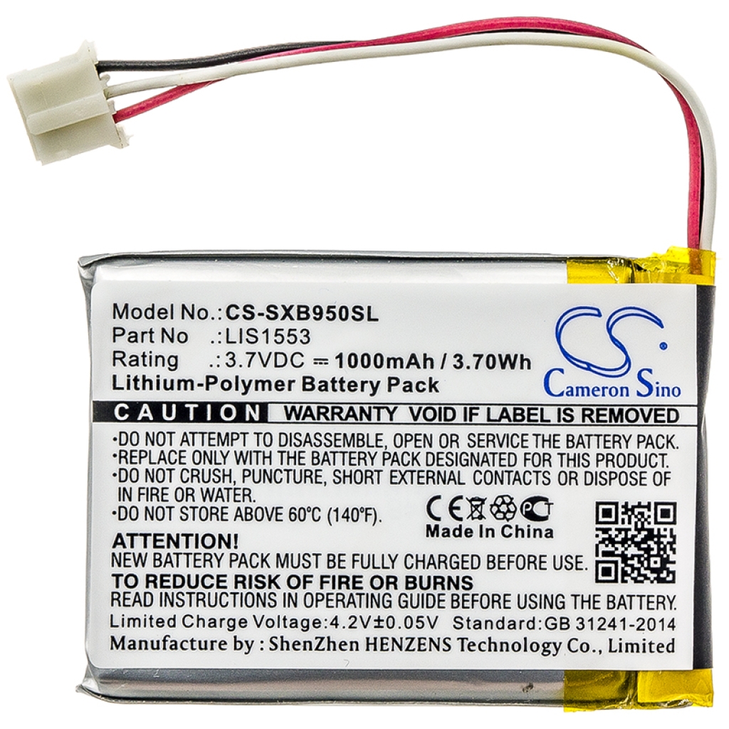 Batterie de casque d'écoute sans fil Sony CS-SXB950SL