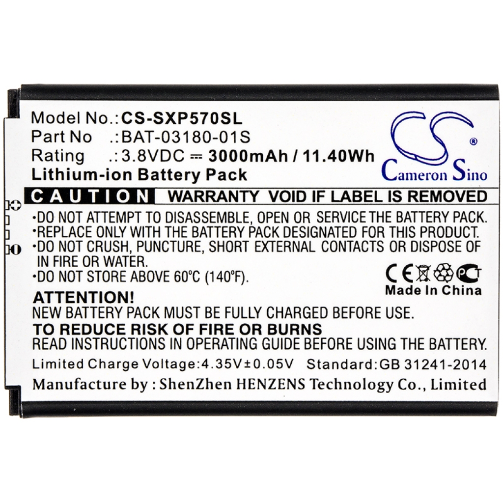 Batterie de téléphone portable Sonim CS-SXP570SL
