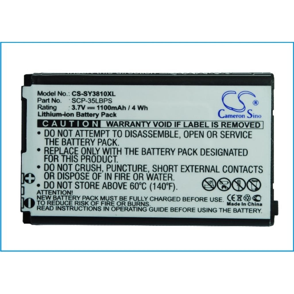 Batterie de téléphone portable Sanyo CS-SY3810XL