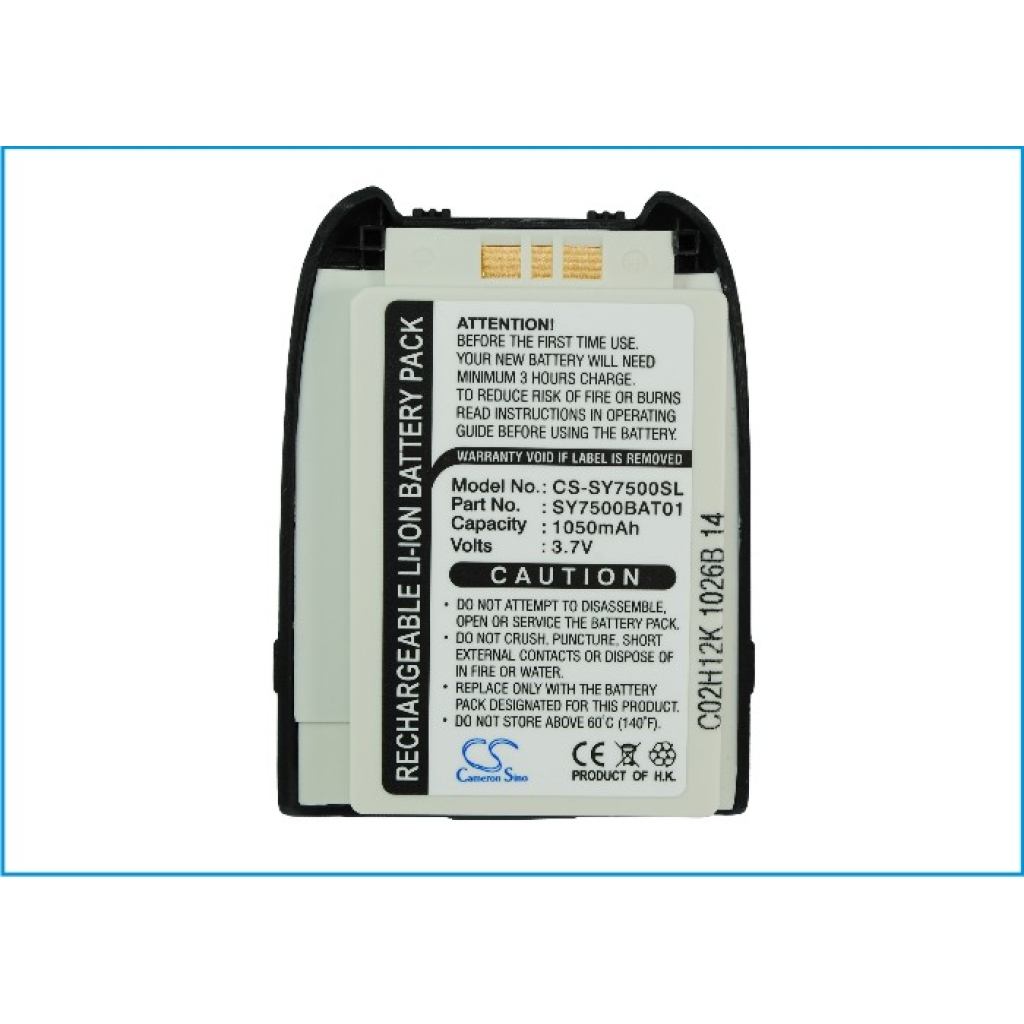 Batterie de téléphone portable Sanyo CS-SY7500SL