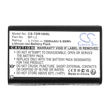 Compatible battery replacement for Tascam BP-L2