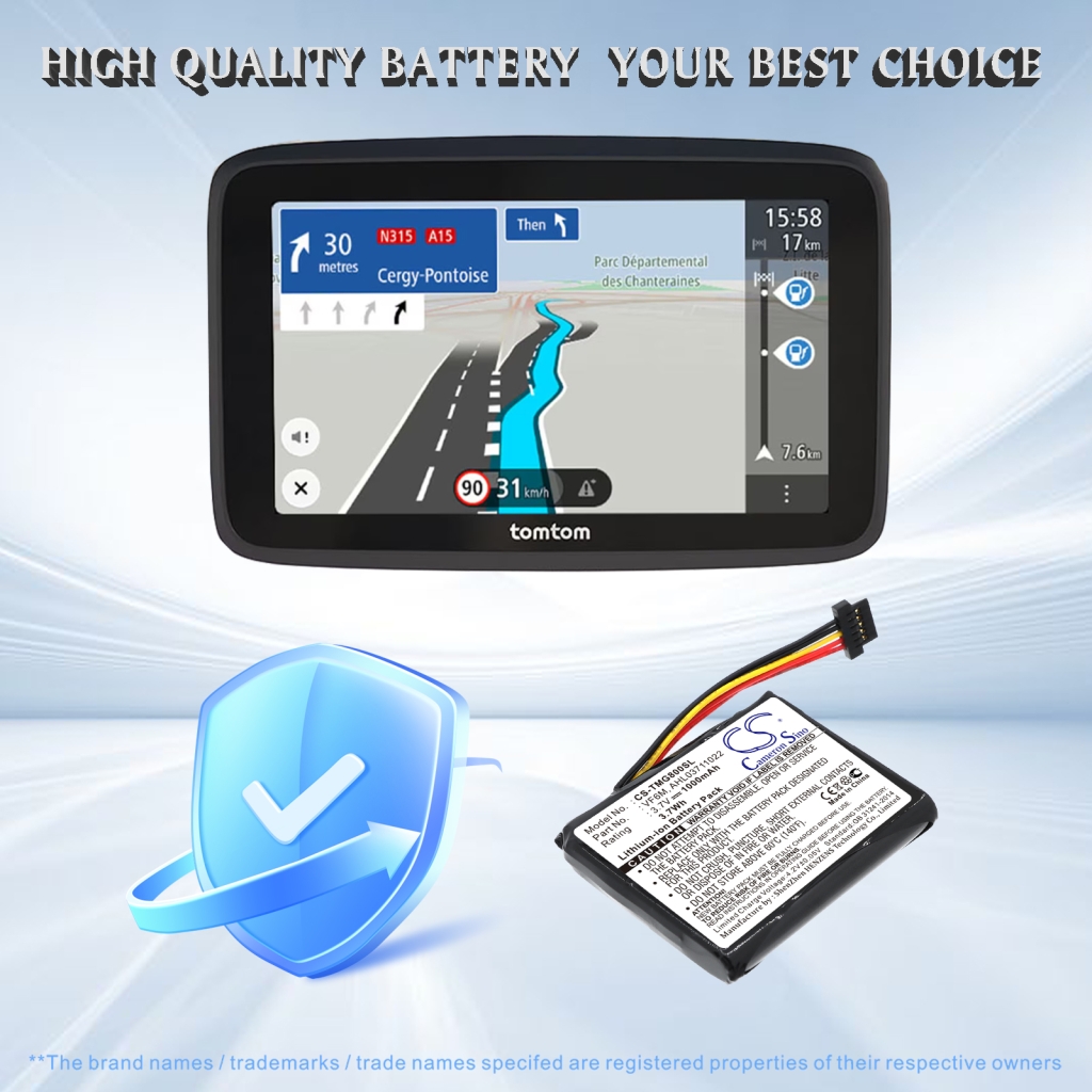 Batterie Remplace TomTom AHL03711022