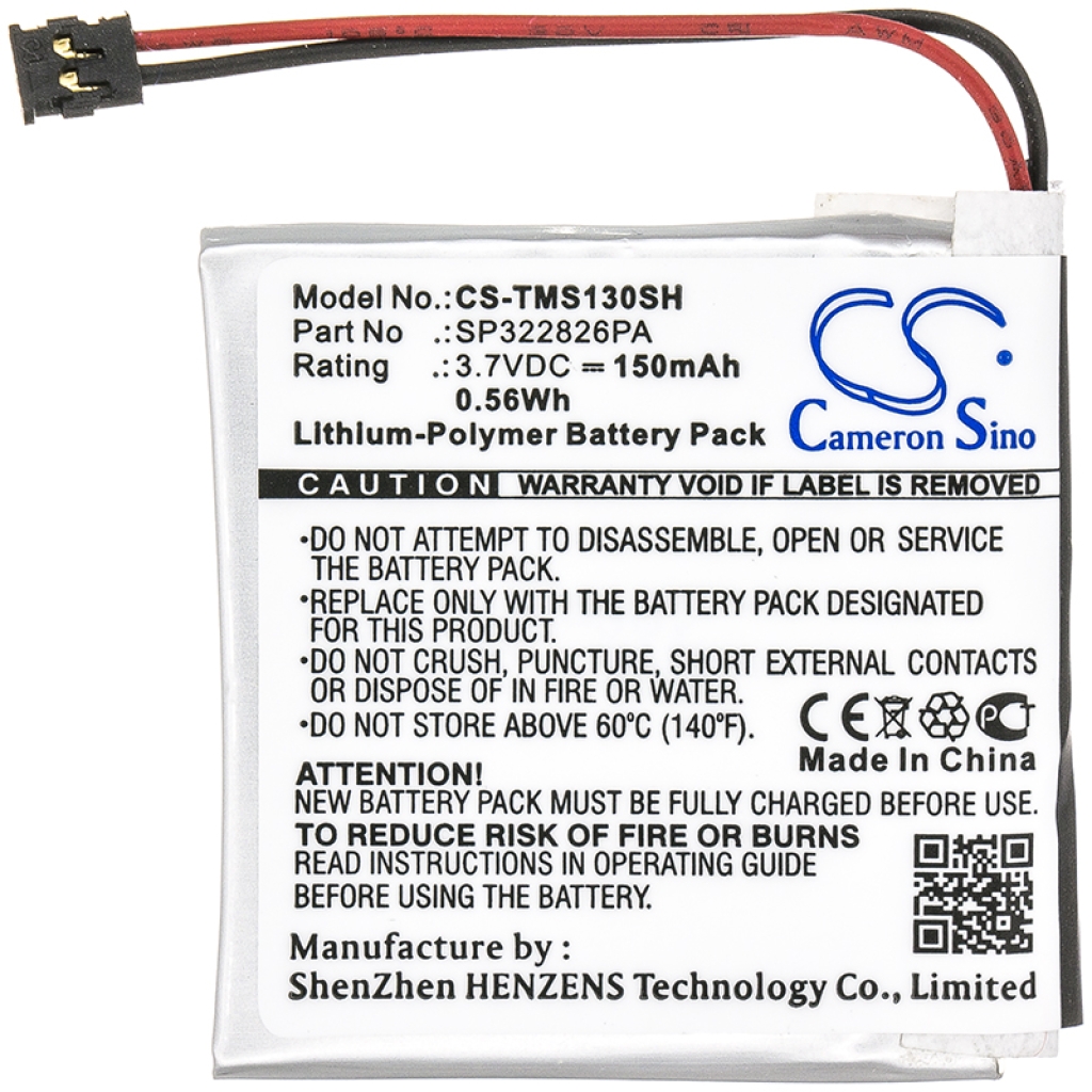 Remplacement de batterie compatible pour TomTom SP322826PA