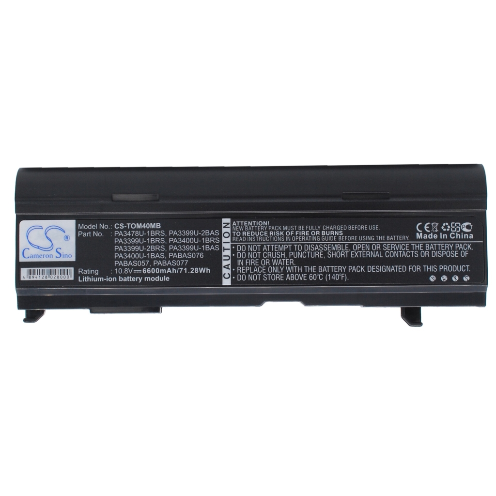 Battery Replaces PA3399U-1BAS