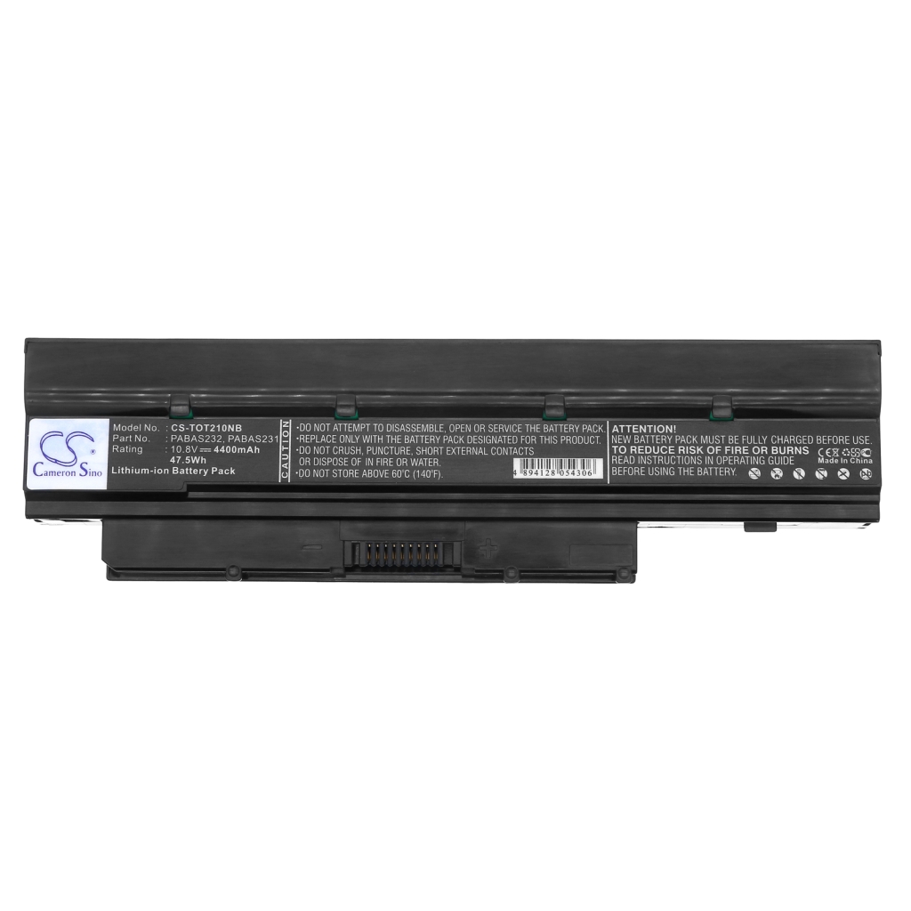 CS-TOT210NB Frontetikett, Cameron Sino, 10,8V 4400mAh 47,5Wh