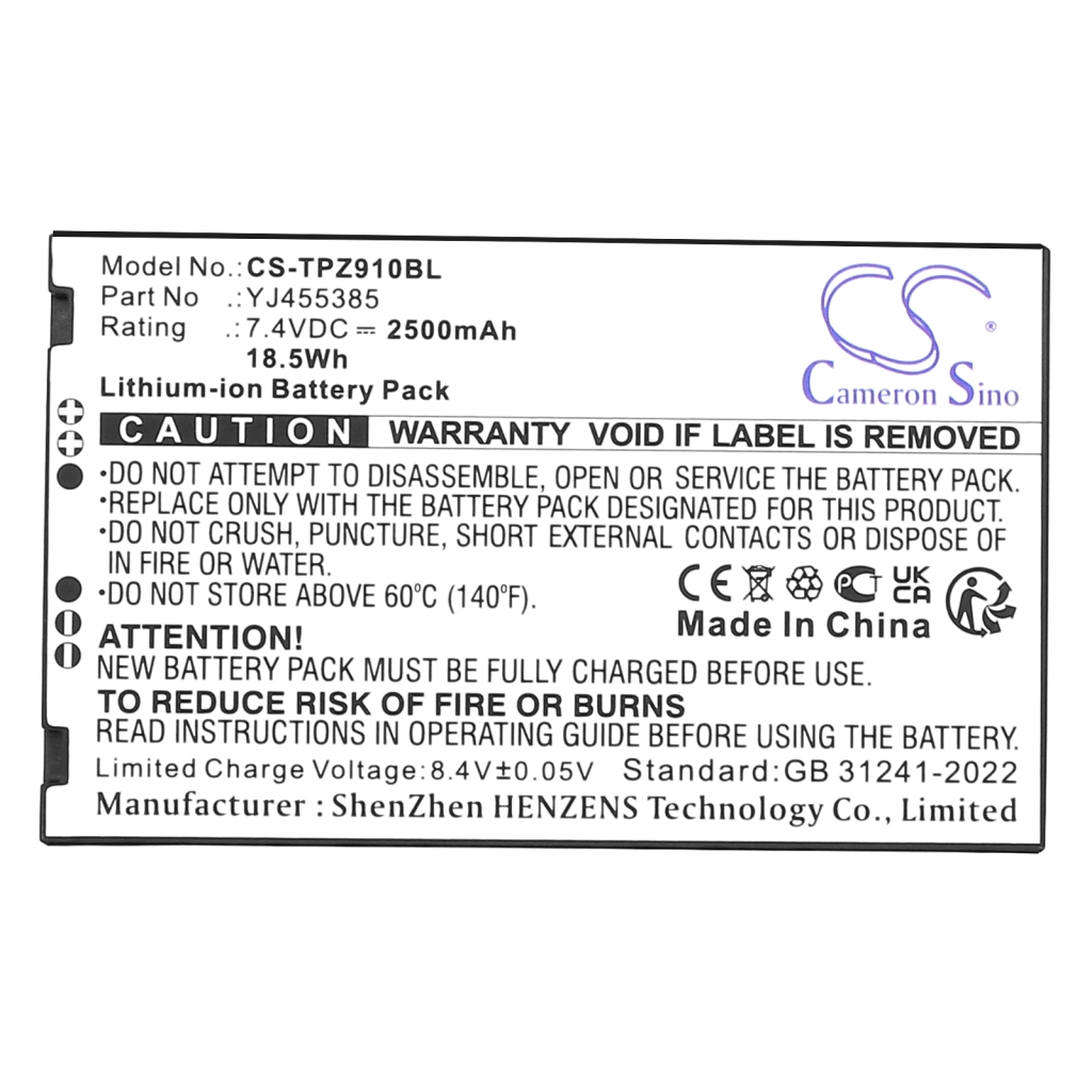Terminal de paiement Batterie Topwise CS-TPZ910BL