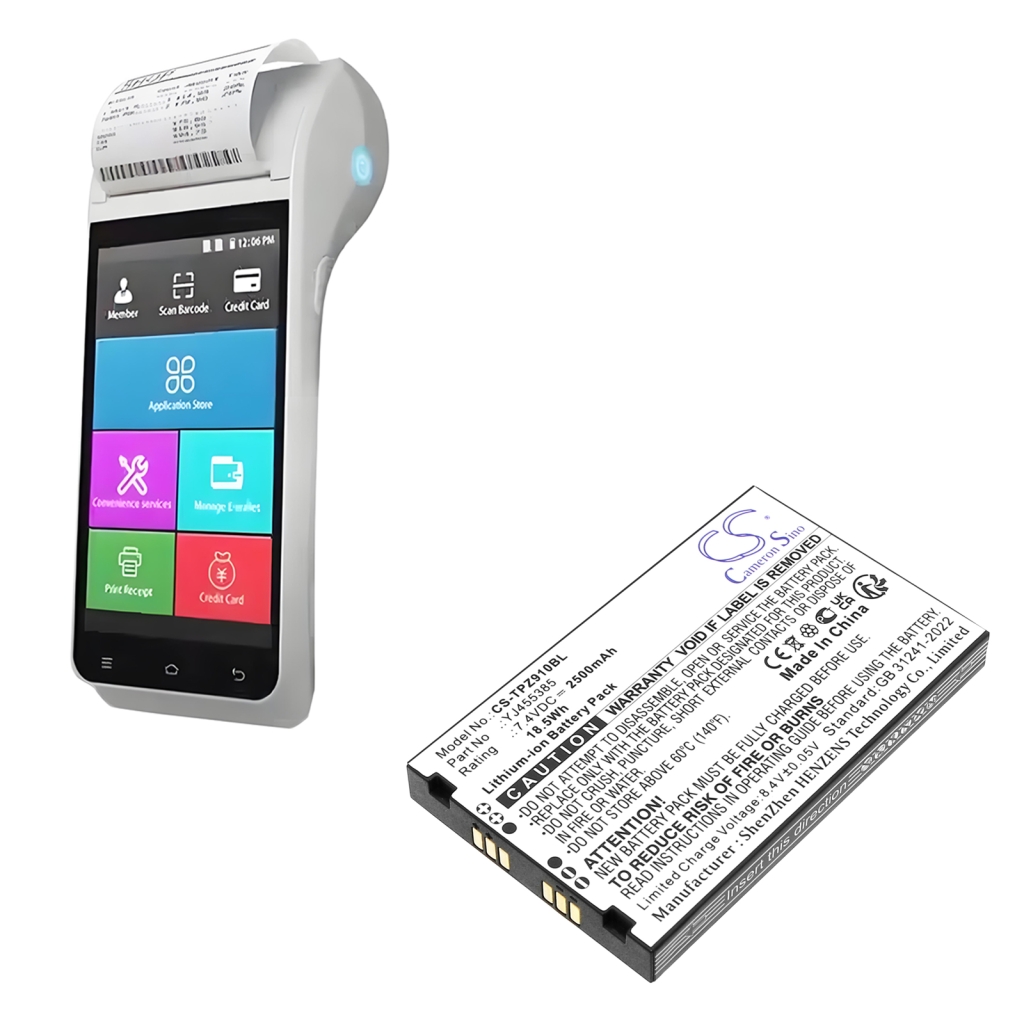 Terminal de paiement Batterie Topwise CS-TPZ910BL