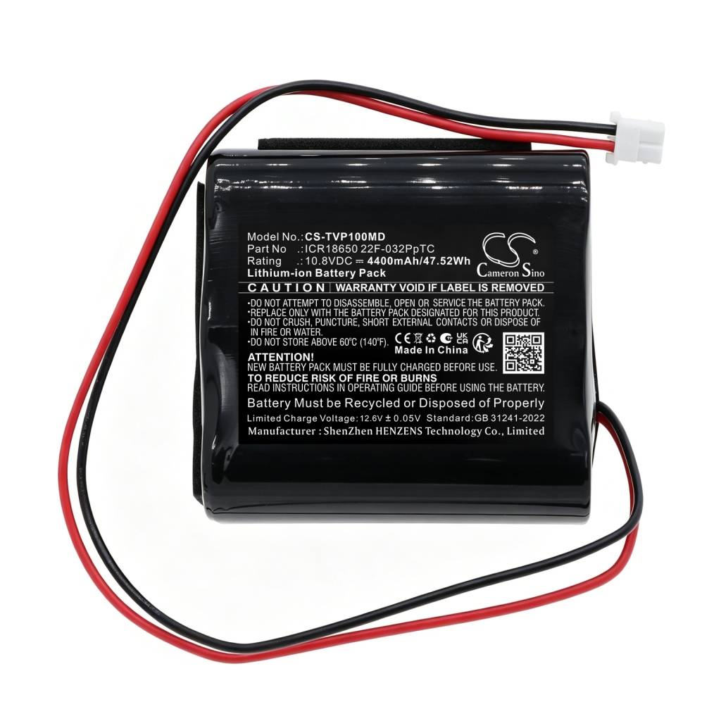 Akku kompatibel mit Tecme CS-TVP100MD