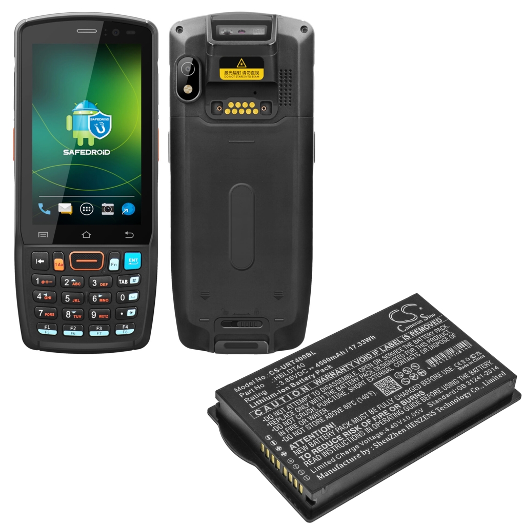 Code à barres, Scanner Batterie du scanner Urovo CS-URT400BL