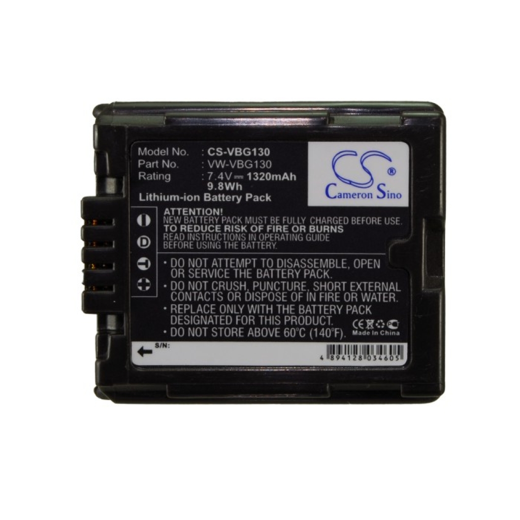 Batterie de l'appareil photo Panasonic PV-GS500