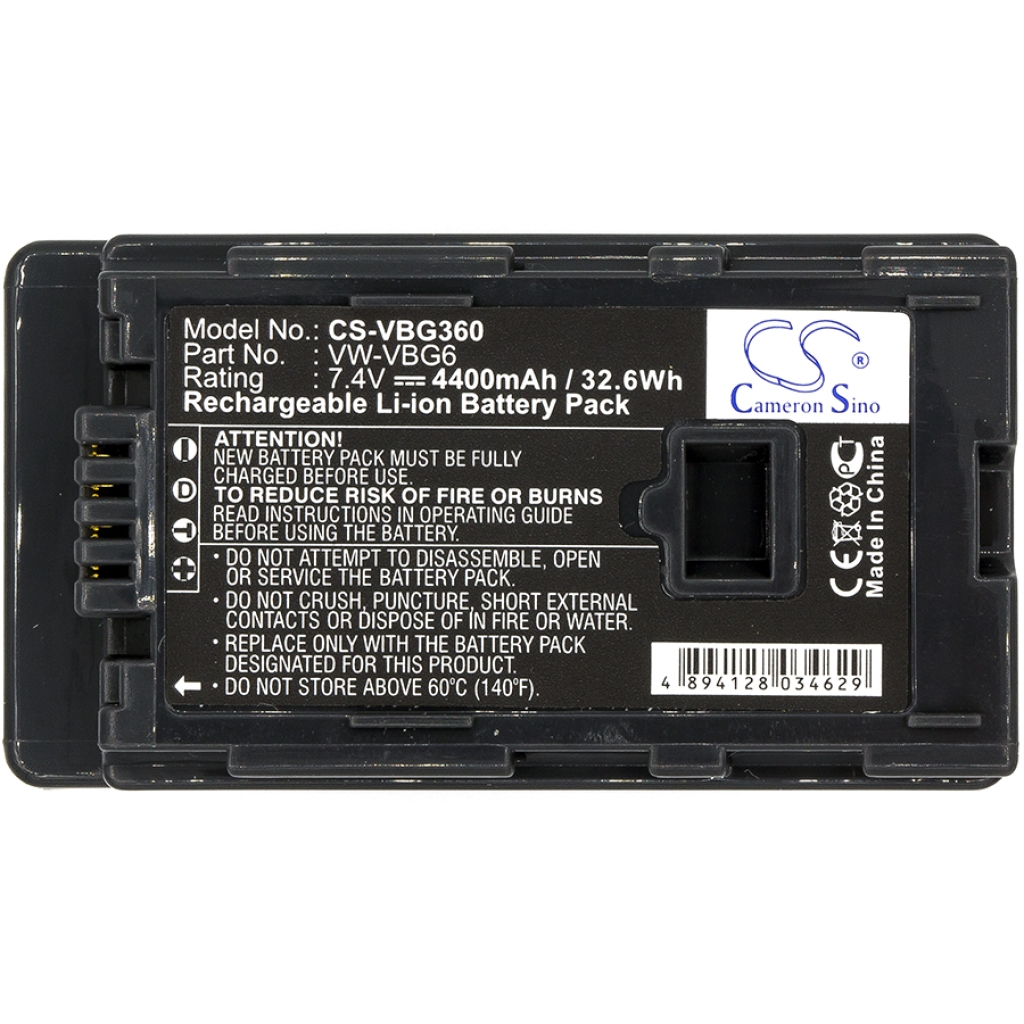Batterie de l'appareil photo Panasonic HDC-DX3