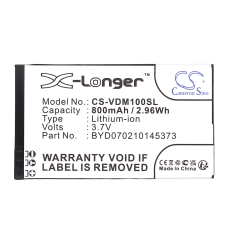 Compatible battery replacement for Vodafone BYD070210145373
