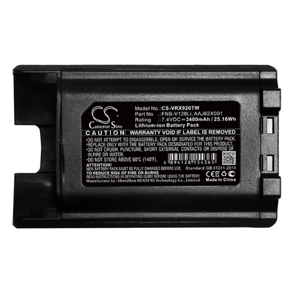 Batterie radio bidirectionnelle Vertex VX-929