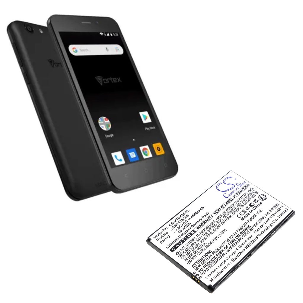 Batterie de téléphone portable Vortex CS-VTD650SL