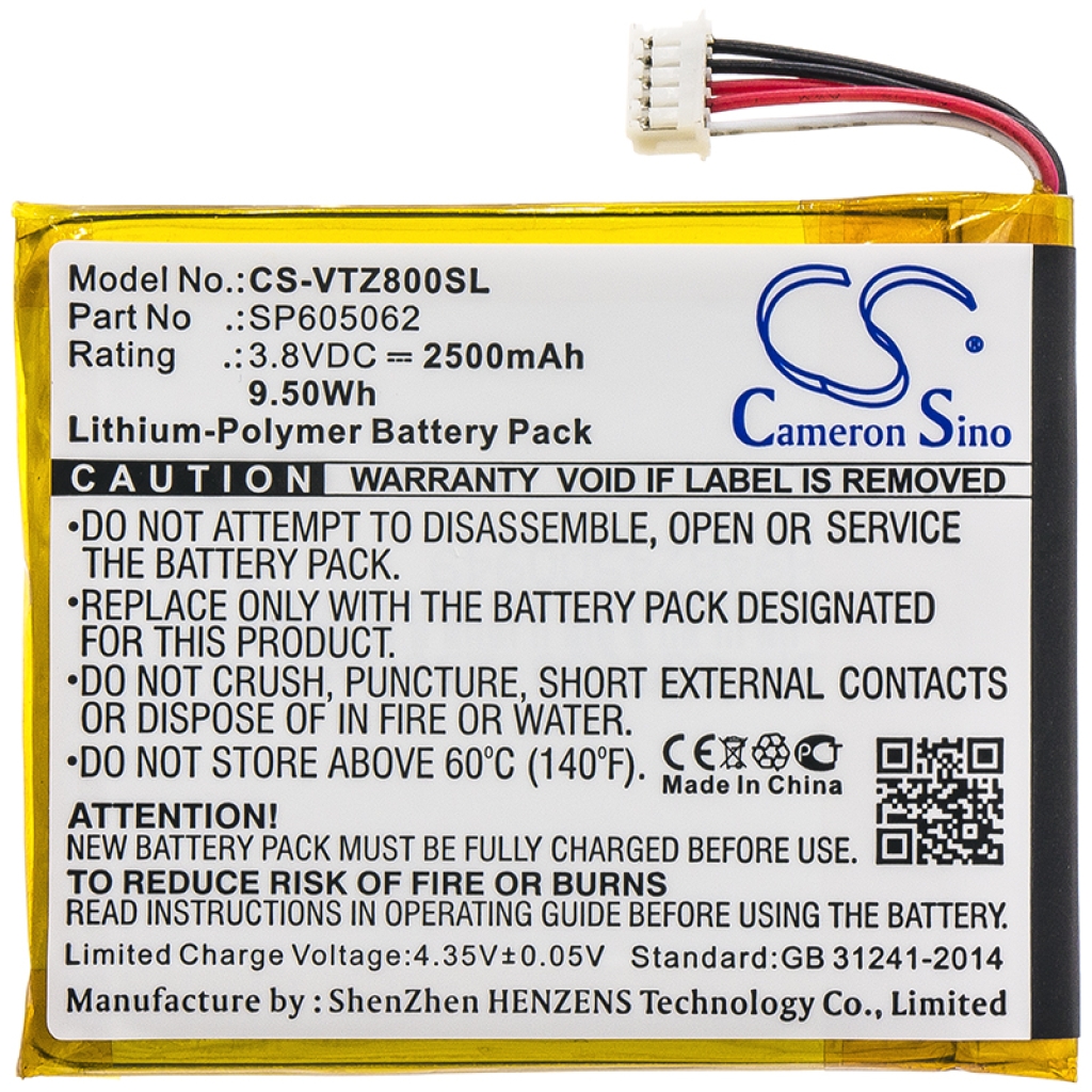 Remplacement de batterie compatible pour Vtech SP605062