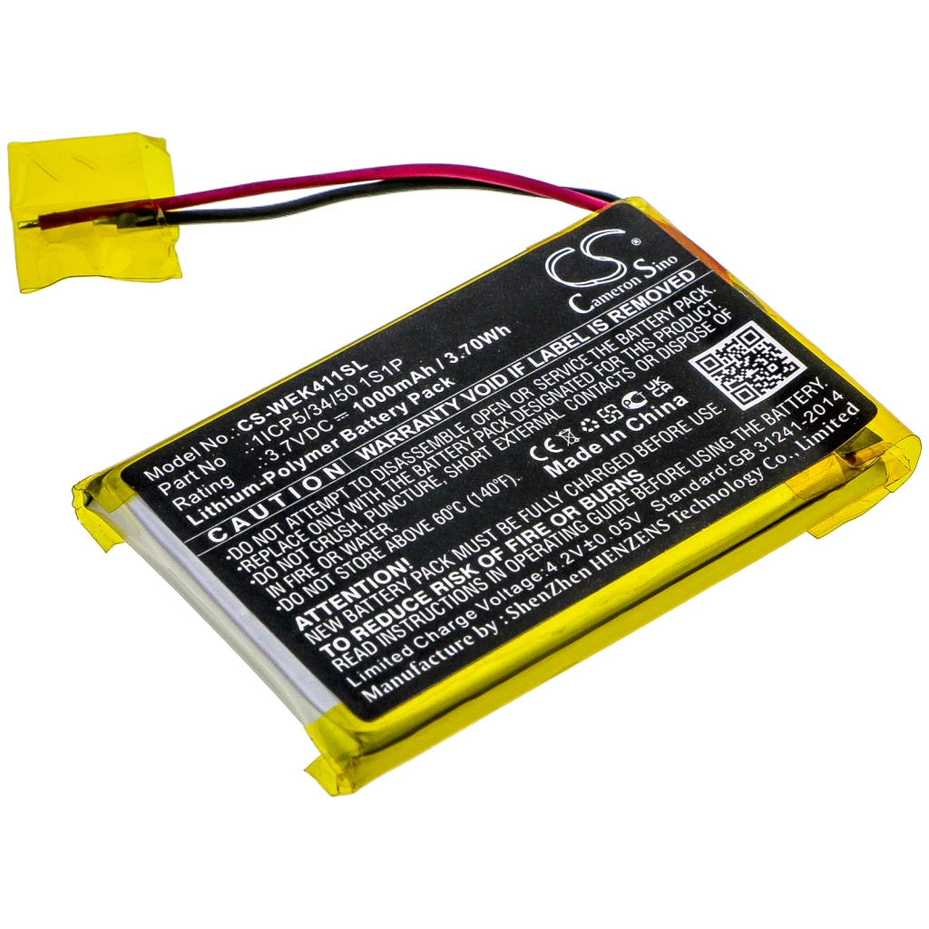 Batterie de casque d'écoute sans fil Razer CS-WEK411SL