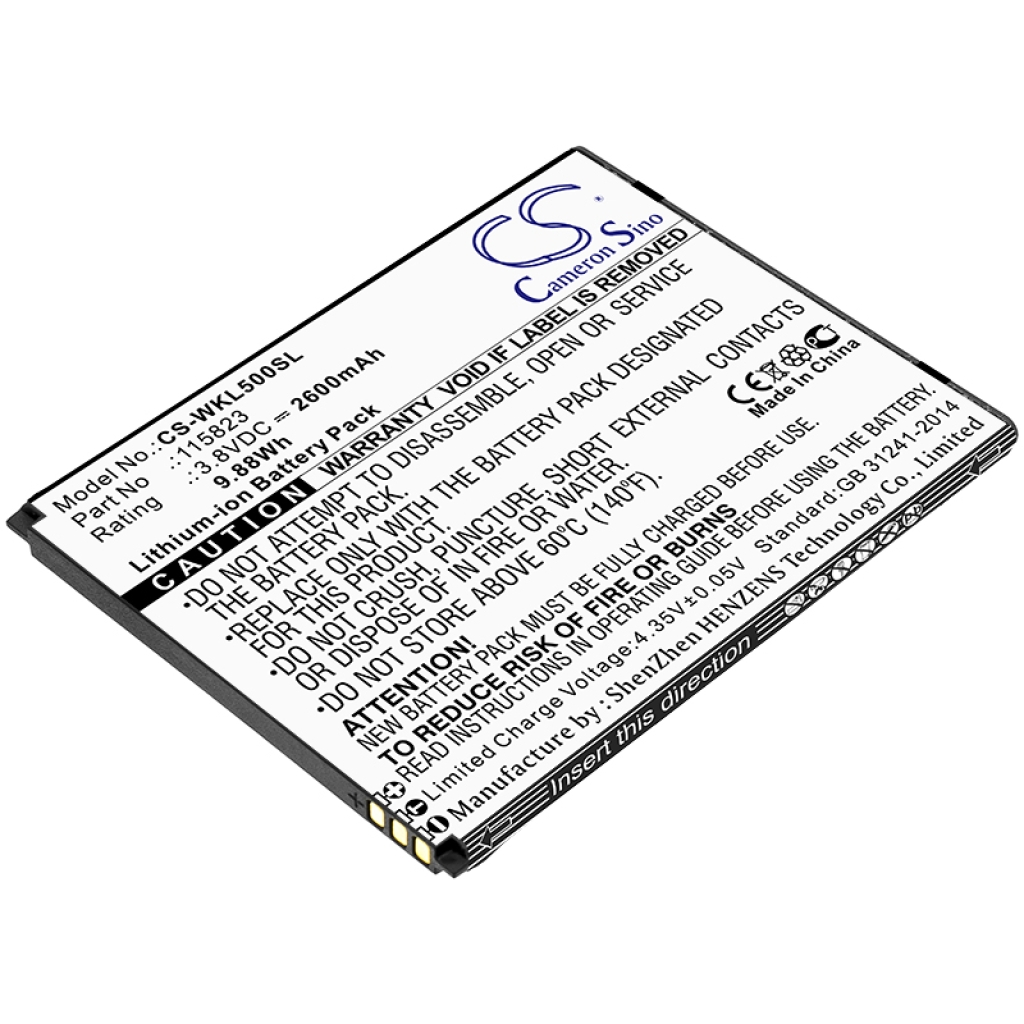 Batterie de téléphone portable Wiko CS-WKL500SL
