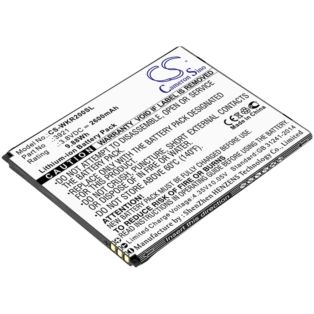 Batterie de téléphone portable Wiko CS-WKR200SL