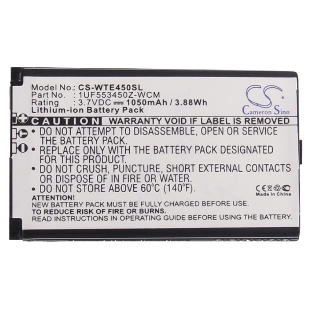 Tablette Batterie Wacom CS-WTE450SL