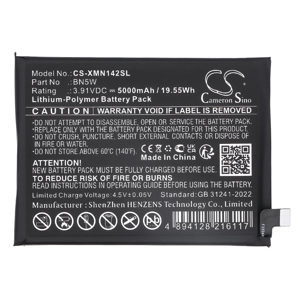 Batteries Remplace BN5W
