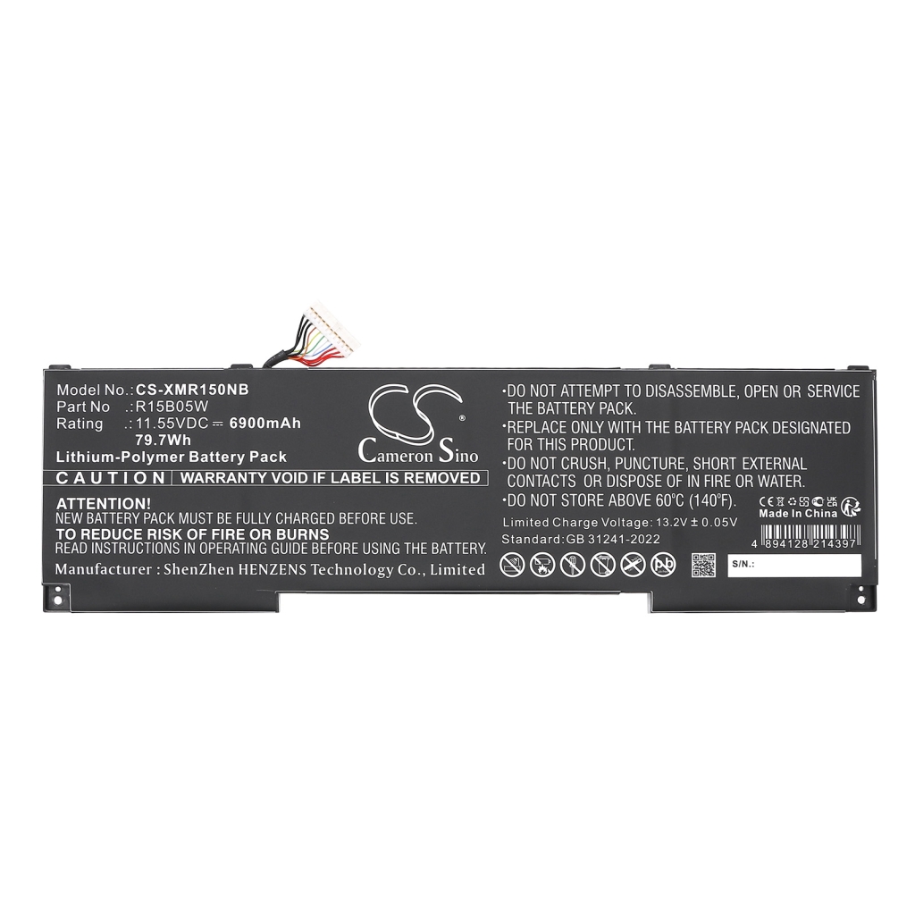 Remplacement de batterie compatible pour Xiaomi R15B05W
