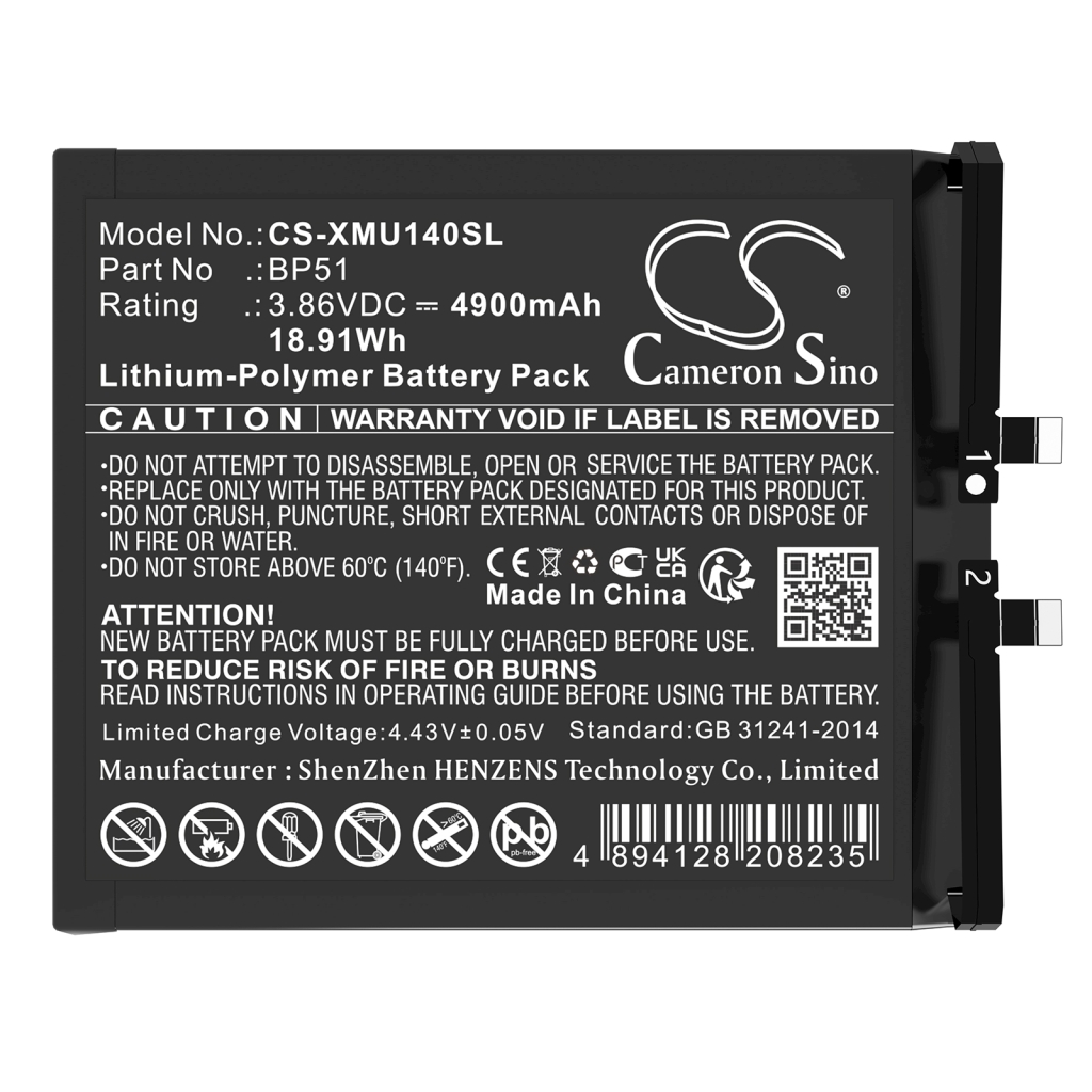 Batterie de téléphone portable Xiaomi CS-XMU140SL
