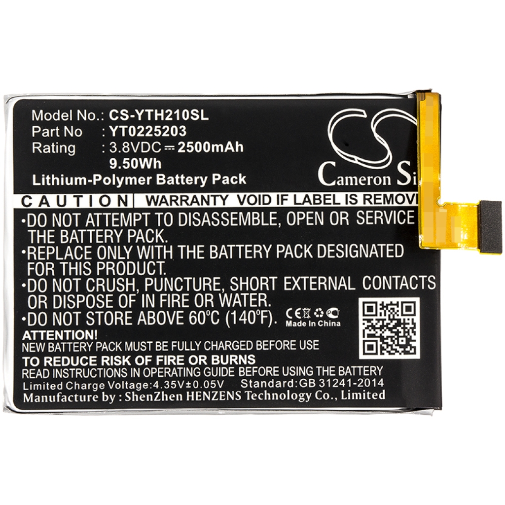 Batterie de téléphone portable Yota CS-YTH210SL