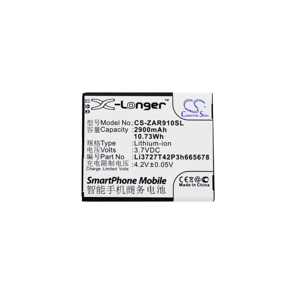 Remplacement de batterie compatible pour ZTE LI3727T42P3H665678