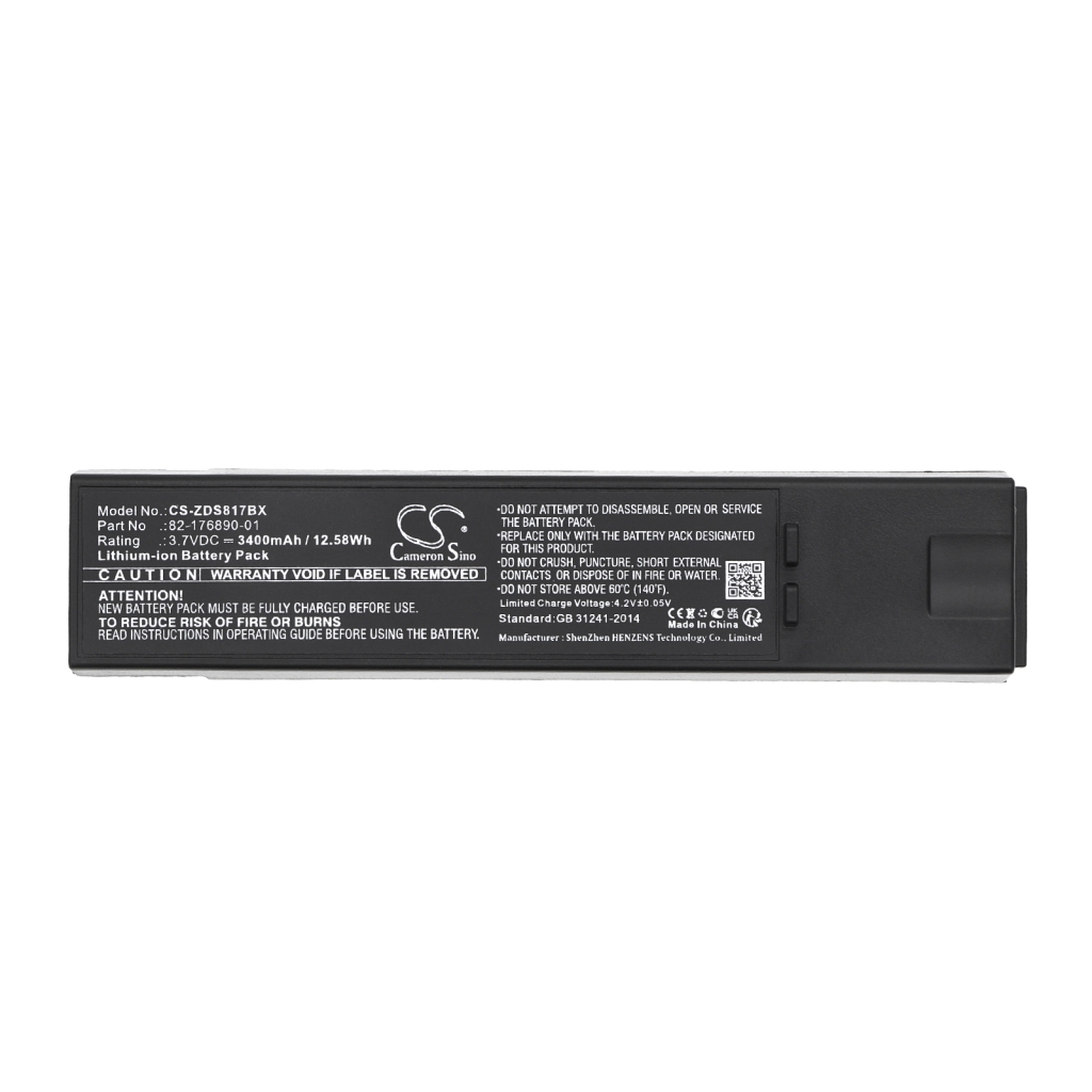 Code à barres, Scanner Batterie du scanner Zebra DS8170