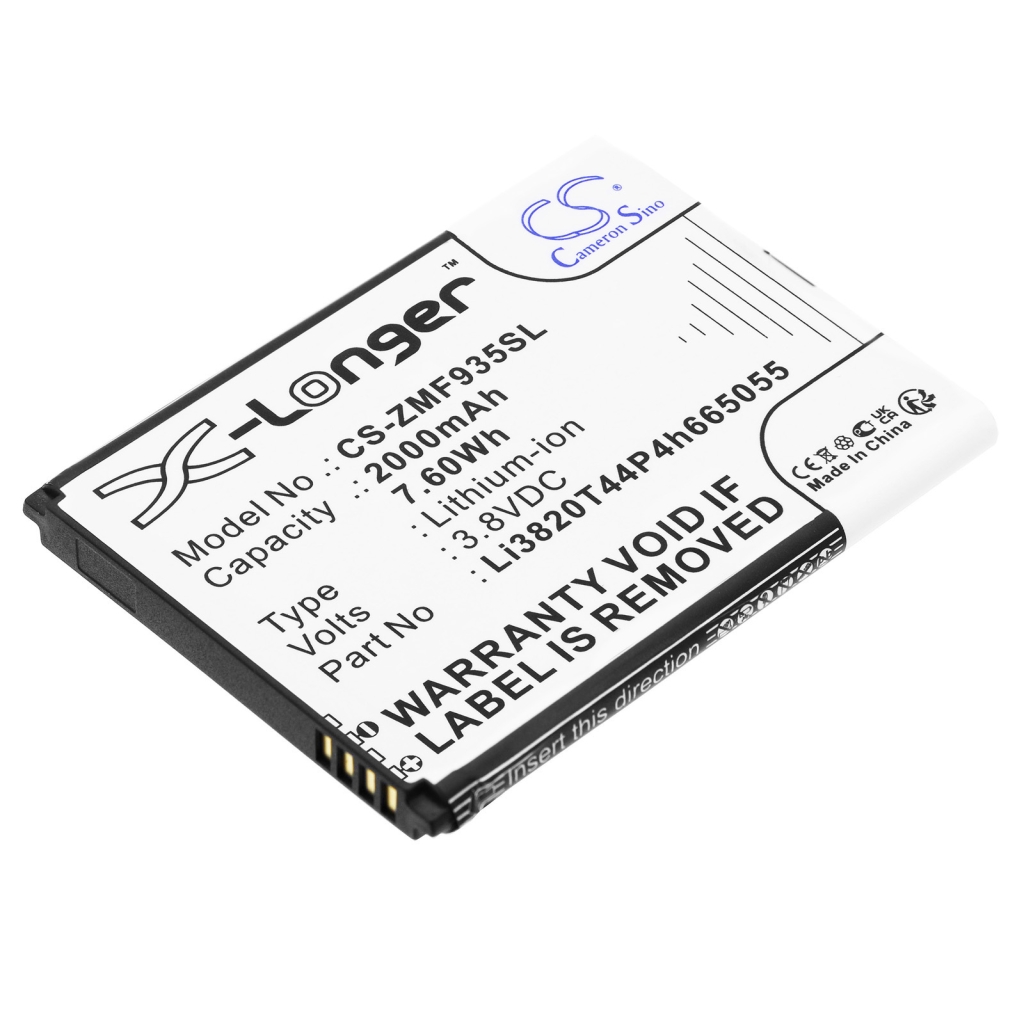 Remplacement de batterie compatible pour ZTE LI3820T44P4H665055