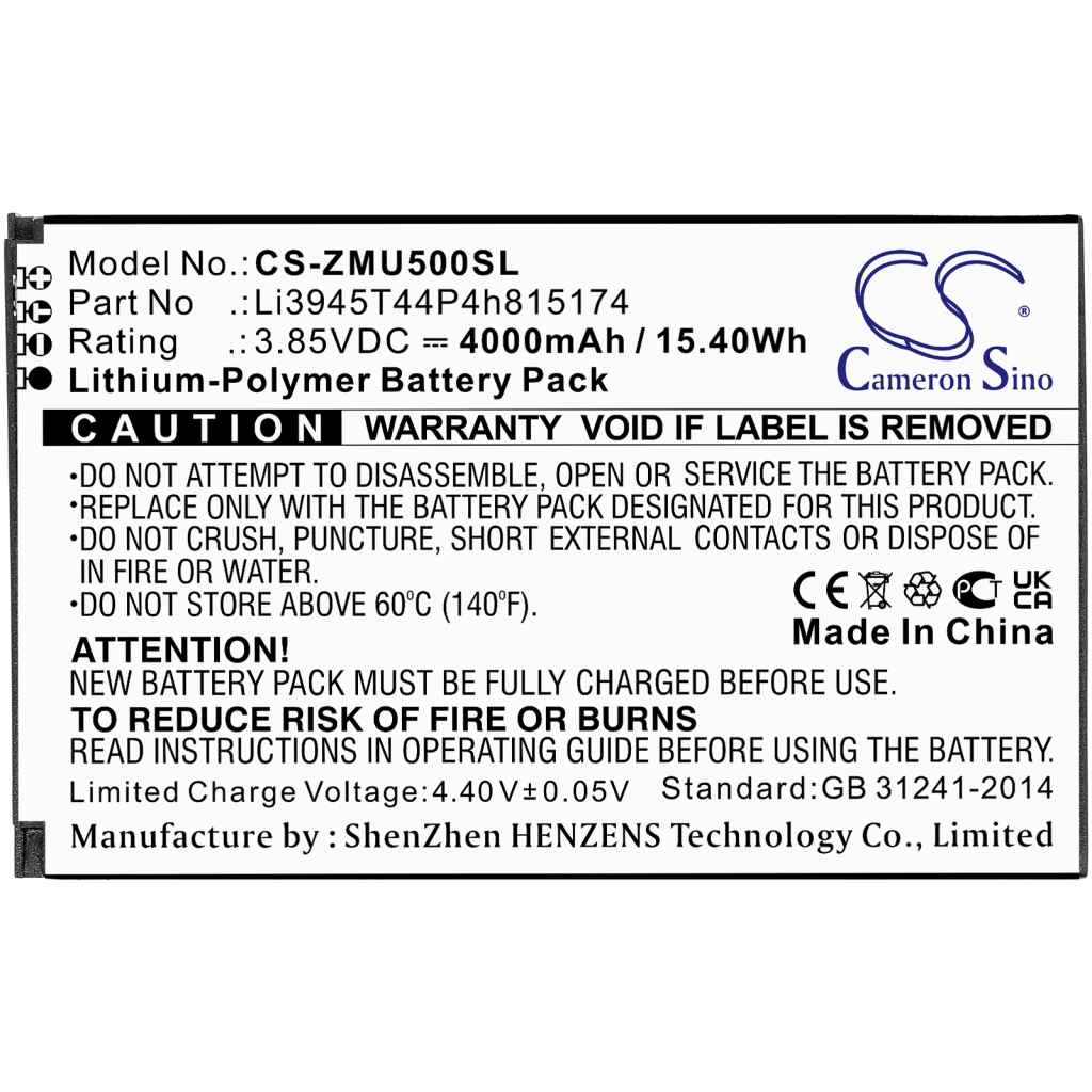 Remplacement de batterie compatible pour Telstra LI3945T44P4H815174