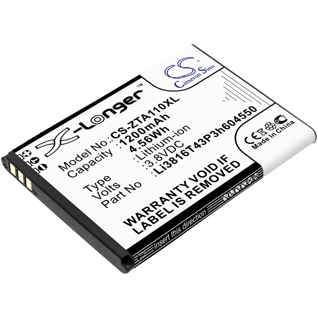 Batterie de téléphone portable ZTE CS-ZTA110XL