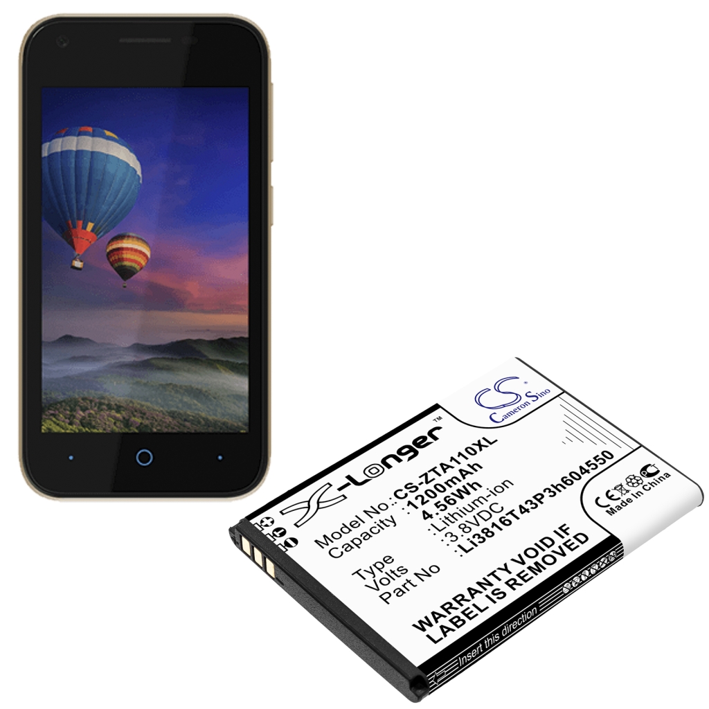 Batterie de téléphone portable ZTE CS-ZTA110XL