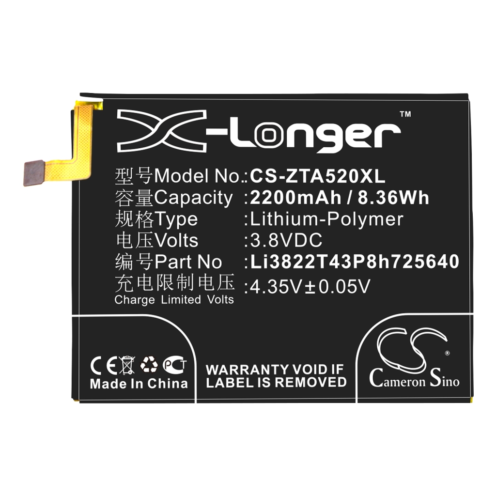 Batterie de téléphone portable ZTE CS-ZTA520XL